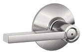 Schlage F Series F40VLAT625 Privacy Lever, Mechanical Lock, Bright Chrome, Metal, Residential, 2 Grade